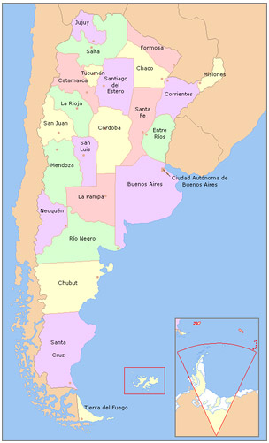 Le Province dell'Argentina